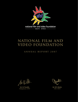 NATIONAL FILM AND VIDEO FOUNDATION