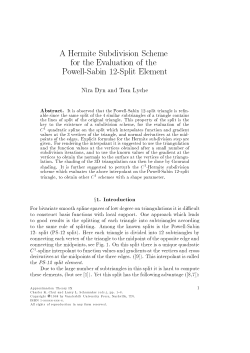 A Hermite Subdivision Scheme for the