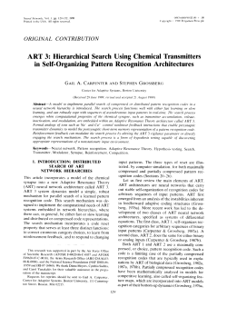 ART 3: Hierarchical Search Using Chemical Transmitters in Self