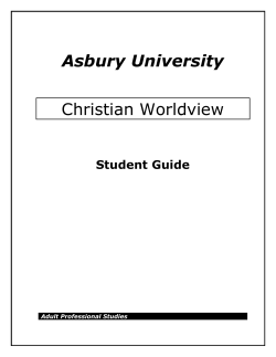 Student Guide - Asbury University