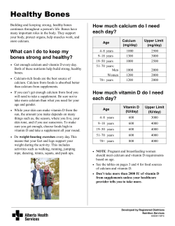 Healthy Bones - Alberta Health Services