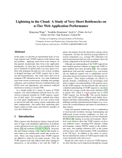 Lightning in the Cloud: A Study of Very Short Bottlenecks