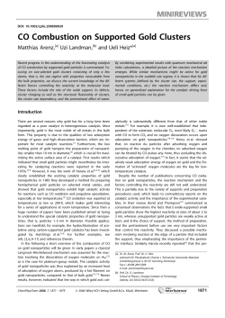 CO Combustion on Supported Gold Clusters