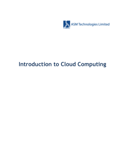 Introduction to Cloud Computing