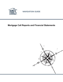 Mortgage Call Reports and Financial Statements