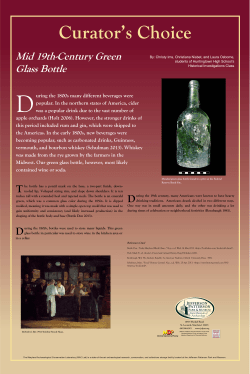 uring the 1800s many different beverages were popular. In the