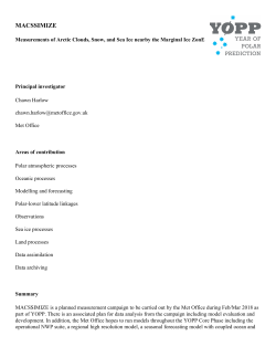 Measurements of Arctic Clouds, Snow, and Sea Ice nearby the