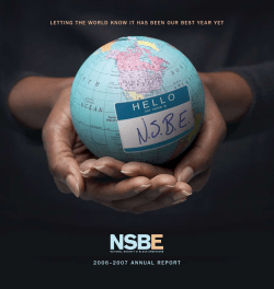 2007 Annual Report - National Society of Black Engineers