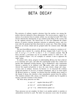 BETA DECAY