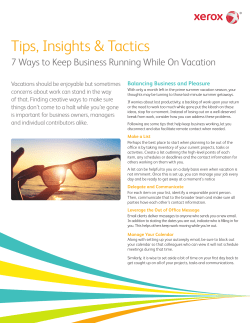 7 Ways to Keep Business Running While On Vacation