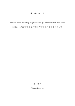 modeling greenhouse gas emission and crop productivity from rice