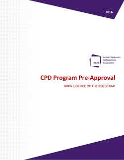 Apply for Program Approval