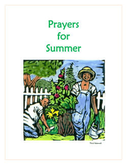 Prayers for Summer - St Mary and St Kathryn