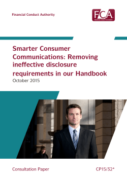 CP15/32: Smarter Consumer Communications: Removing