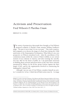 Activism and Preservation
