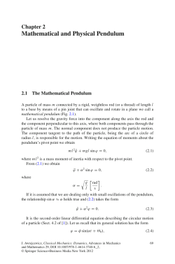 Mathematical and Physical Pendulum