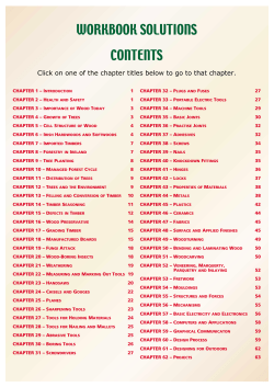 Solutions to Junior Certificate Materials Technology Wood