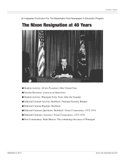 The Nixon Resignation at 40 Years