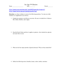 Ice Age &rarr; Glaciers