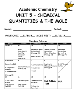 p Mole Notes Packet 14 15 - Katy Independent School District