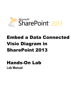 Embed a Data Connected Visio Diagram in SharePoint 2013 Hands