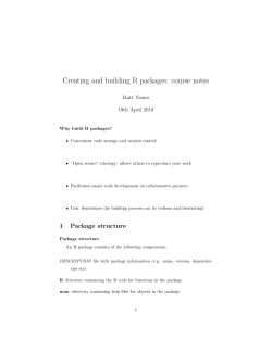 Notes on building R packages in Linux