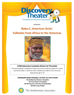 Learning Guide - the Discovery Theater!