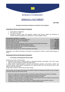somalia: fact sheet - Council of the European Union