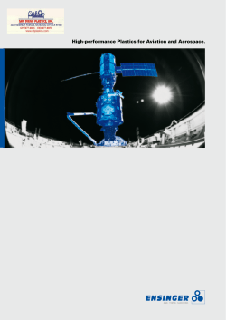 High-performance Plastics for Aviation and Aerospace.