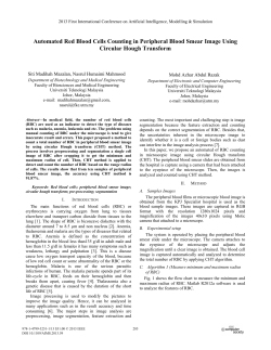 Automated Red Blood Cells Counting in Peripheral Blood