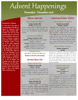 November - December 2016 - Pine Ridge Presbyterian Church