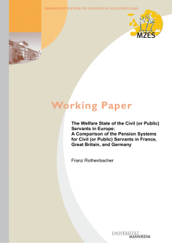 The Welfare State of the Civil (or Public)