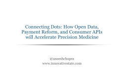 Connecting Dots: How Open Data, Payment Reform, and Consumer