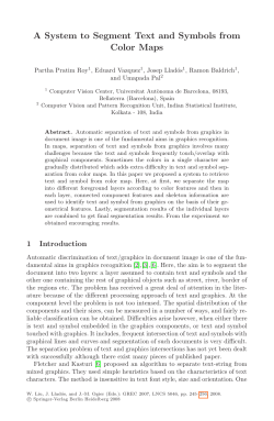 A System to Segment Text and Symbols from Color
