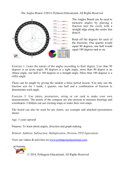 The Angles Board, &copy;2014, Pythaora Educational, All Rights