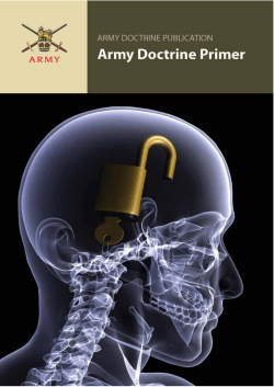 ADP Army Doctrine Primer