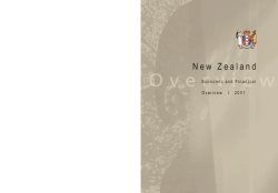 New Zealand Economic and Financial Overview 2001