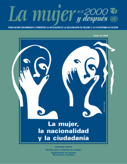 La mujer, la nacionalidad y la ciudadan&iacute;a