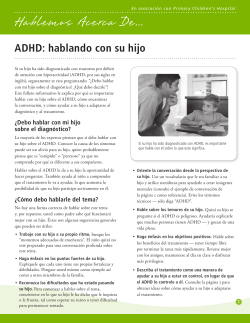 ADHD: hablando con su hijo