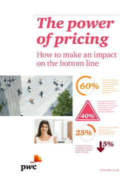 The power of pricing: How to make an impact on the bottom line