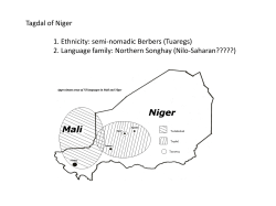 Tagdal of Niger 1. Ethnicity: semi
