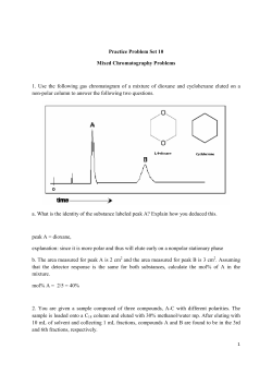 Practice Problem Set Mixed Chromatography Questions