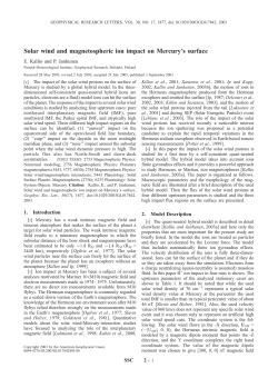 Solar wind and magnetospheric ion impact on Mercury`s surface