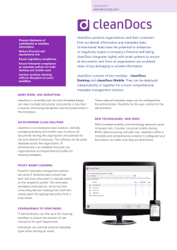 cleanDocs - DocsCorp