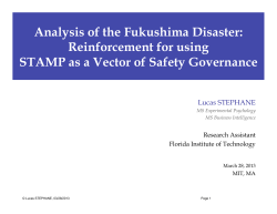 Analysis of the Fukushima Disaster: Reinforcement for using STAMP