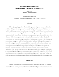 Economization and Beyond