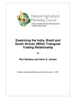 (IBSA) Triangular Trading Relationship