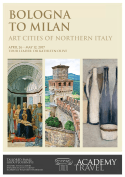 BOLOGNA TO MILAN