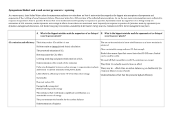 Symposium Biofuel and wood as energy sources &ndash; opening