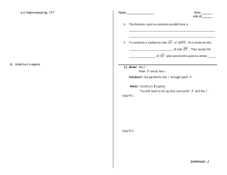 The theorem used to construct parallel lines is